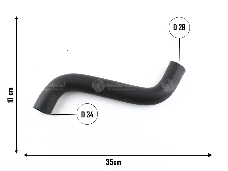 CAUPLAS MANGUERA RADIADOR SUPERIOR FIAT UNO I DUNA