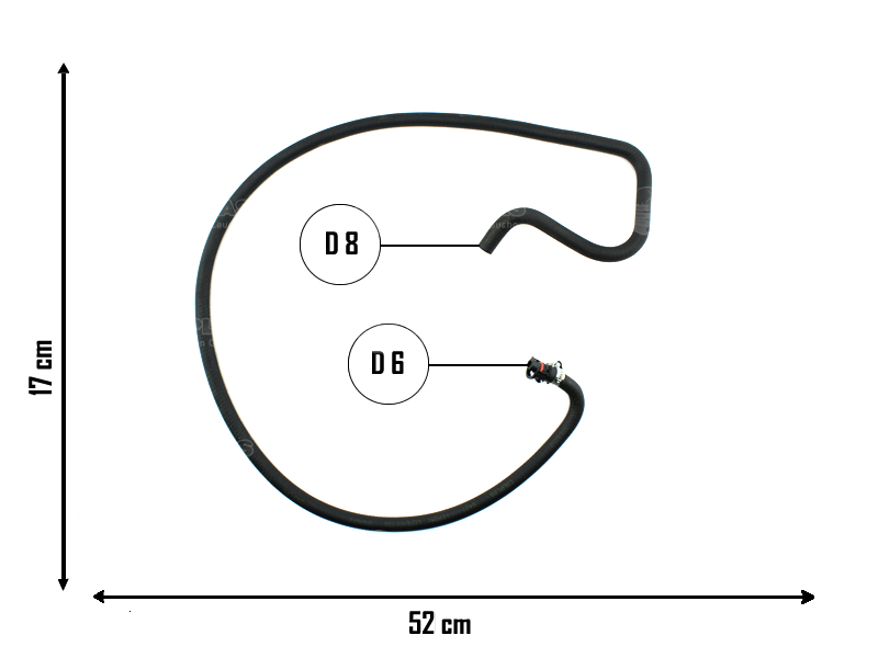 CAUPLAS MANGUERA VASO DE EXPANSION PEUG 206 207