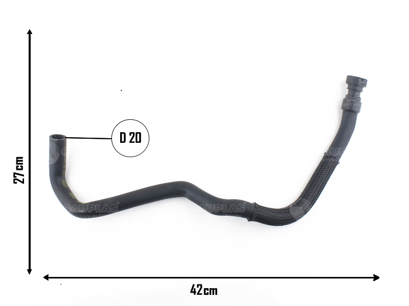 CAUPLAS MANGUERA TANQUE DE EXPANSION A DERIVADOR CITROEN C3  =YACO 4106