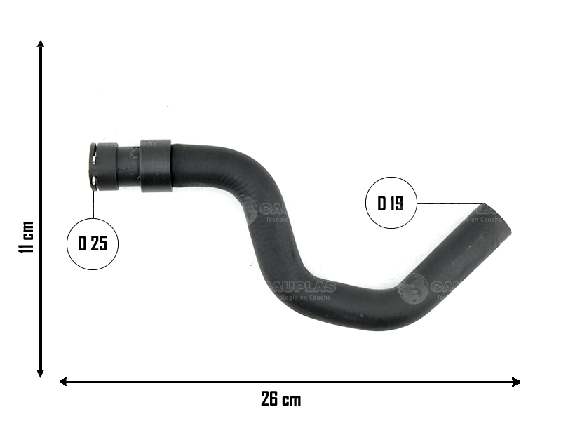 CAUPLAS MANGUERA CALEFACTOR SALIDA CITROEN PICASSO OEM:6464ZJ =YACO 4332