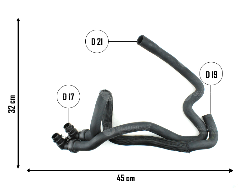 CAUPLAS MANGUERA CALEFACCION ENTRADA/SALIDA PARTNER I =YACO 3002