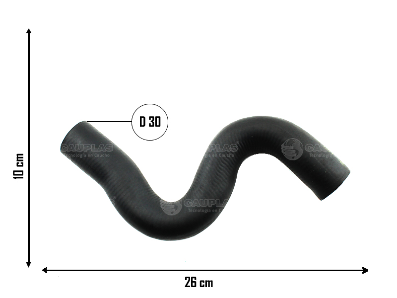 CAUPLAS MANGUERA RADIADOR SUPERIOR PEUGEOT 205  =YACO 1774
