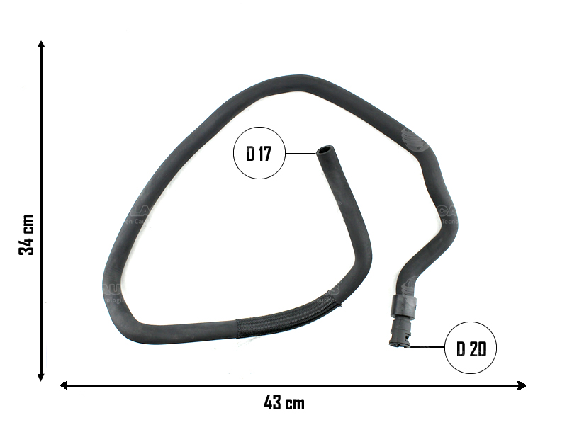 CAUPLAS MANGUERA VASO DE EXPANSION INF A RAD OEM:1307VH 1323EX 1323C3