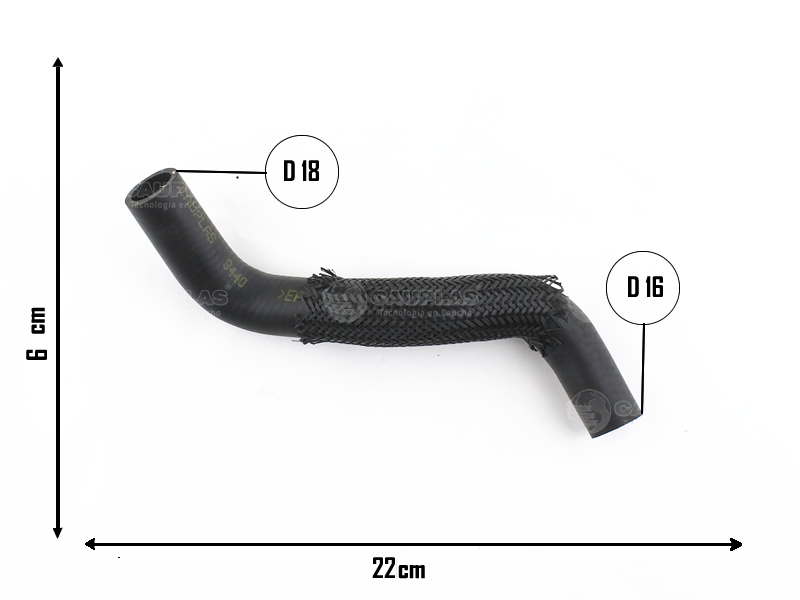 CAUPLAS MANGUERA CALEFACTOR PEUG PARTNER II =YACO 4130