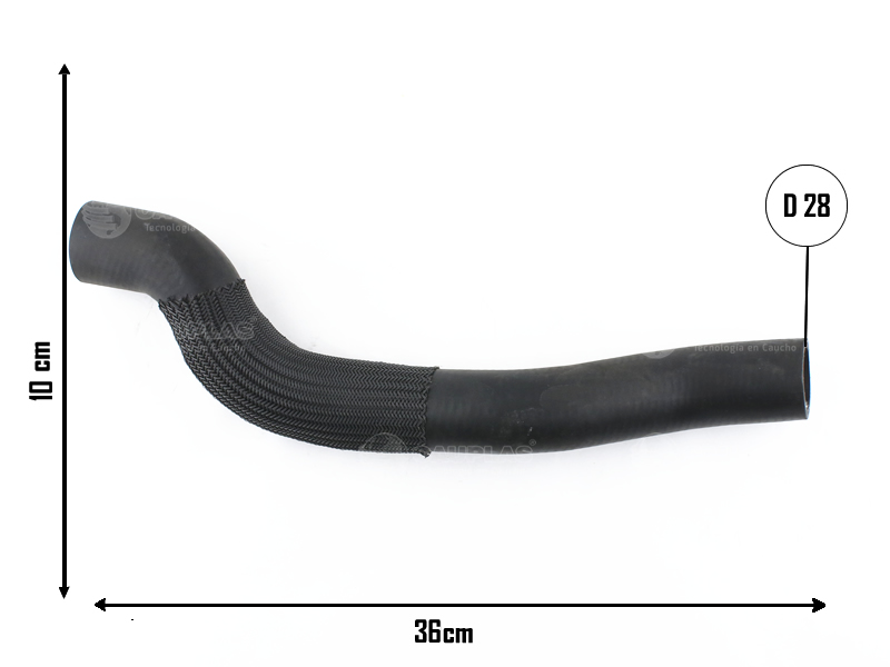 CAUPLAS MANGUERA RADIADOR SUPERIOR PEUGEOT 307 OEM:1343JN