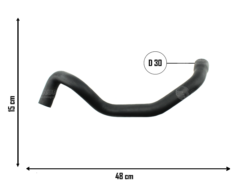 CAUPLAS MANGUERA RADIADOR INFERIOR CITROEN C4 PEUG 307 =YACO 3623