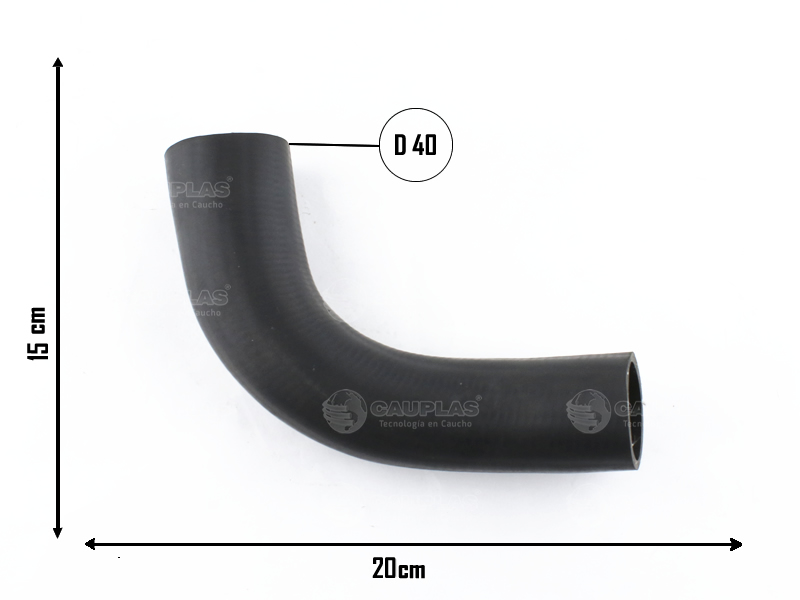 CAUPLAS MANGUERA RADIADOR SUPERIOR PEUGEOT 504 OEM:1343103 =YACO 99/971