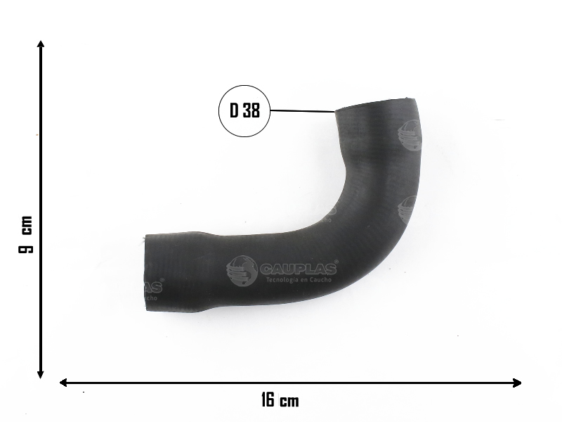 CAUPLAS MANGUERA RADIADOR INFERIOR P504  =YACO 17