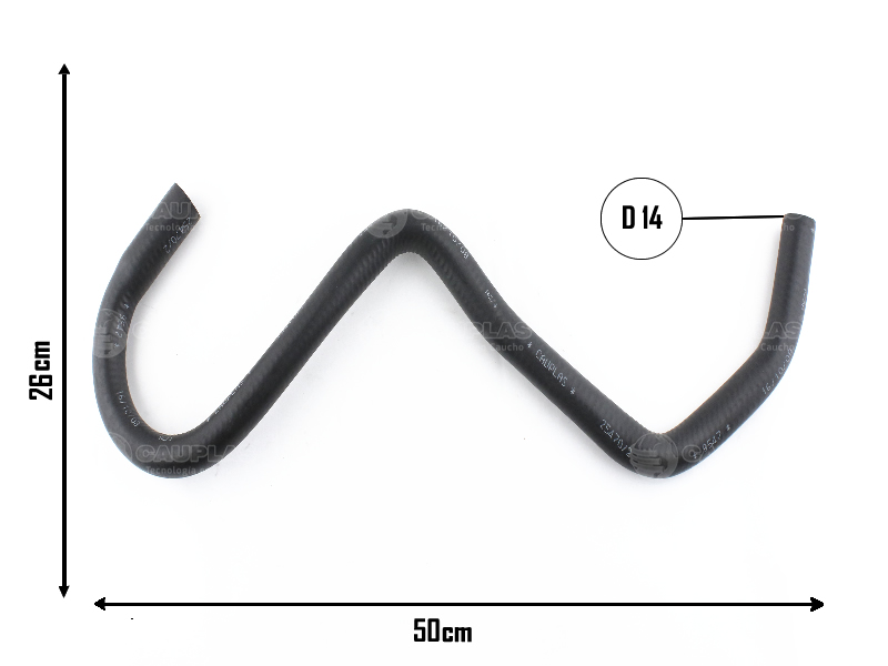 CAUPLAS MANGUERA CALEFACCION PEUGEOT 505 OEM:6459610 =YACO 1468