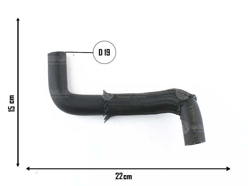CAUPLAS MANGUERA CALEFACTOR ENTRADA P405 OEM:6464P80 =YACO 1767
