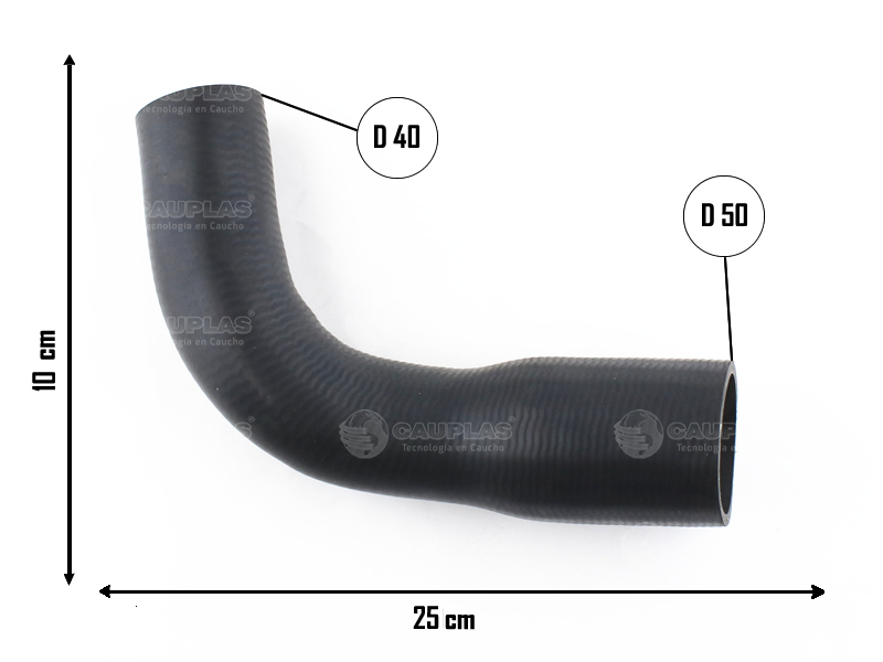 CAUPLAS MANGUERA RADIADOR SUPERIOR PEUGEOT 405 504 OEM:1343102 =YACO 476