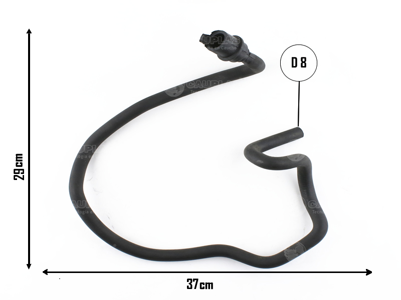 CAUPLAS RADIADOR A CAJA MARIPOSA PEUGEOT 405 OEM:1341930 =YACO 3113