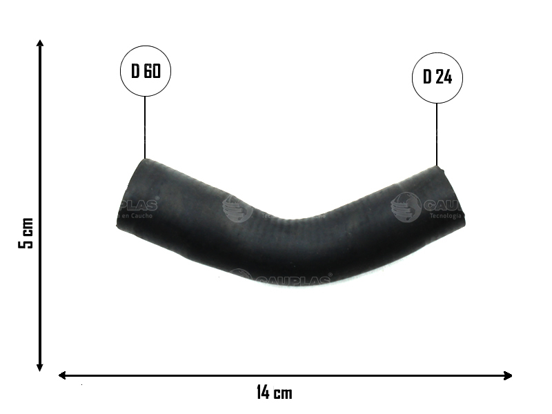CAUPLAS MANGUERA CALEFACTOR ENTRADA DE MOTOR P405 OEM:6464M10 =YACO 2356