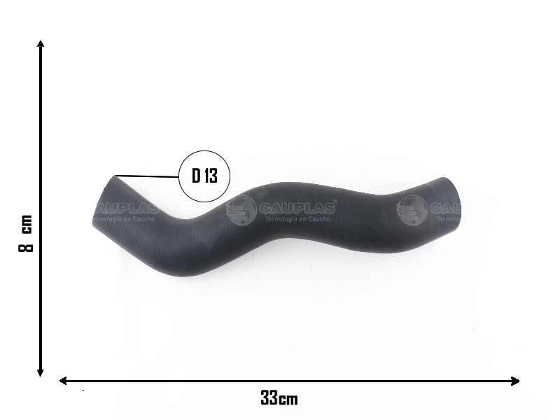 CAUPLAS MANGUERA RADIADOR INFERIOR FIAT DUNA UNO I OEM:46581481 =YACO 423