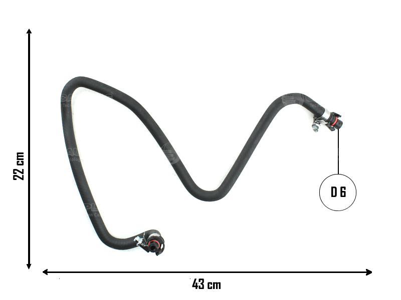 CAUPLAS MANGUERA VASO DE EXPANSION P301