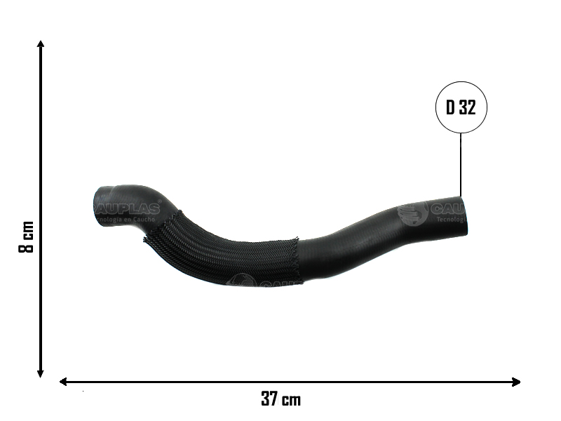 CAUPLAS MANGUERA RADIADOR SUPERIOR C4 LOUNGE C4 PICASSO P307 308 408 OEM:1343KZ =YACO 4141