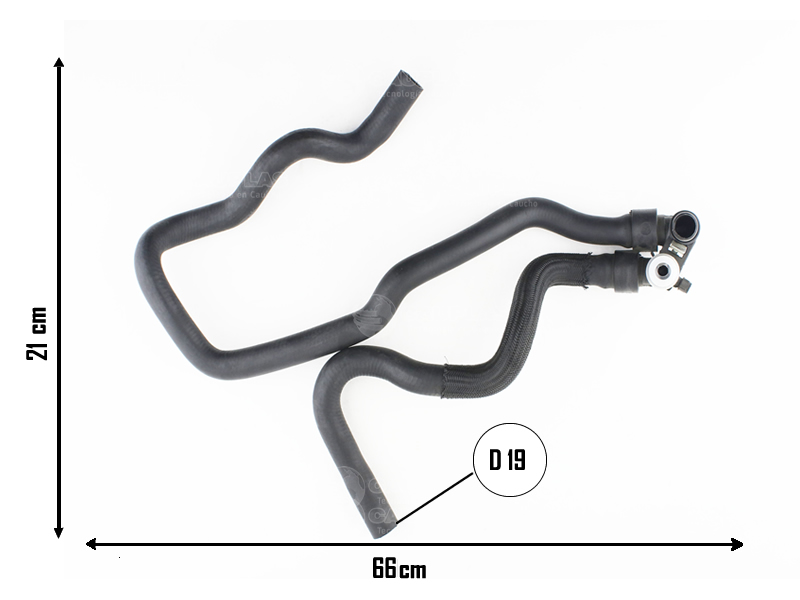 CAUPLAS MANGUERA CALEFACTOR ENTRADA/SALIDA CONJ P306 PARTNER I =YACO 3003