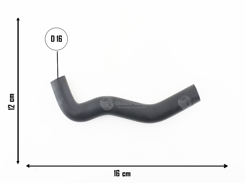 CAUPLAS MANGUERA REFRIGERACION VW GOL I SAVEIRO I SENDA OEM:601210531 068121053 =YACO 3193