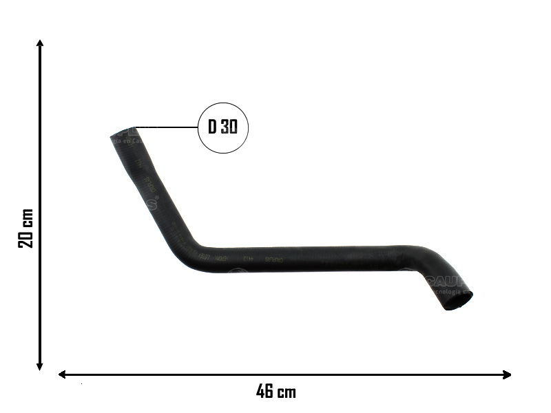 CAUPLAS MANGUERA RADIADOR SUP SEAT CORDOBA IBIZA VW GOLF III  =YACO 2050