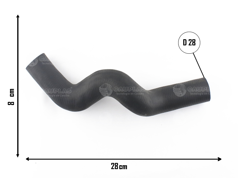 CAUPLAS MANGUERA RADIADOR SUPERIOR CHEVROLET LUV OEM:8970230190