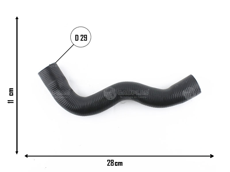 CAUPLAS MANGUERA RADIADOR SUPERIOR PEUGEOT 106 OEM:1343T4 =YACO 2952