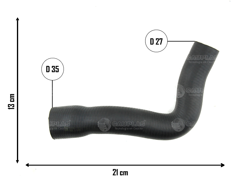 CAUPLAS MANGUERA RADIADOR SUPERIOR NISSAN MARCH VERSA OEM:215013HC3A