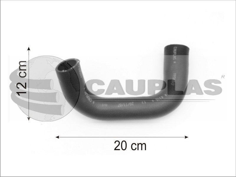 CAUPLAS MANGUERA RADIADOR INFERIOR AUDI 80 90 VW PASSAT SANTANA OEM:56121051 =YACO 221