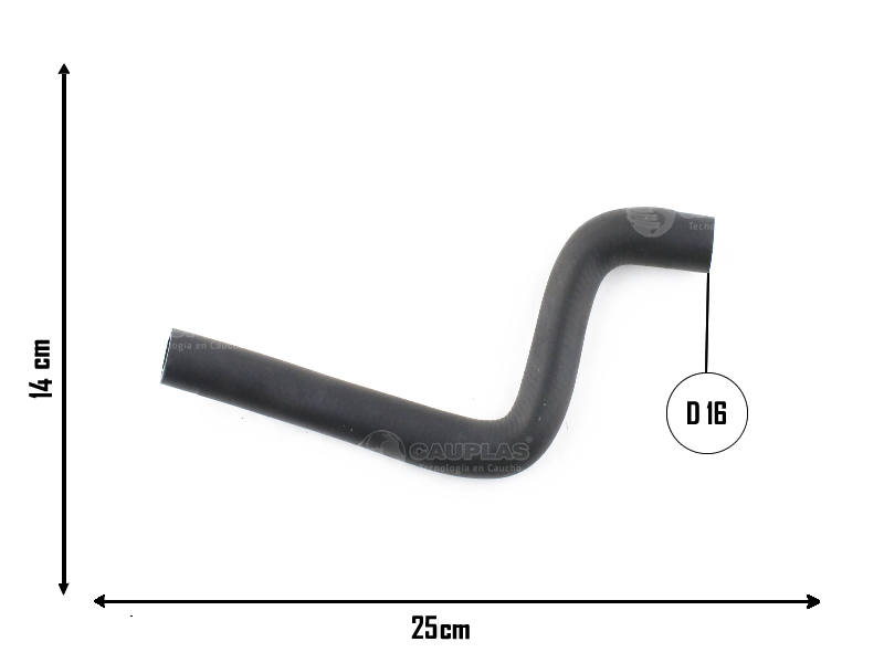 CAUPLAS MANGUERA CALEFACTOR VW CARAT QUANTUM SANTANA OEM:811819375B =YACO 3050