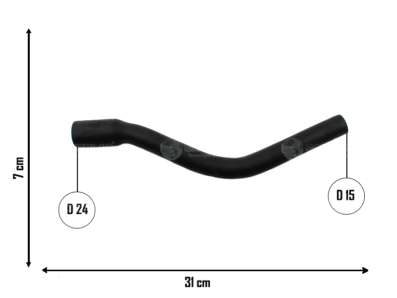 CAUPLAS MANGUERA CALEFACTOR VW CARAT QUANTUM SANTANA OEM:321819371