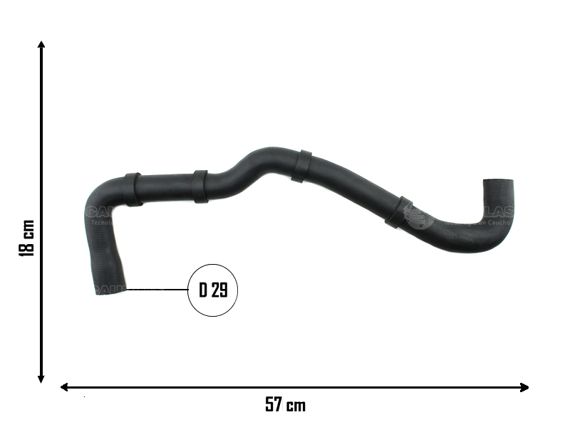 CAUPLAS MANGUERA REFRIGERACION FORD GALAXY VW CADDY POLO CLASIC OEM:12110920C 3252091971 6K0121051K =YACO 2036