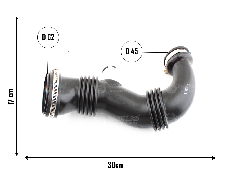 CAUPLAS MANGUERA TOMA DE AIRE BERLINGO PARTNER OEM: 1434E1, 9687883780