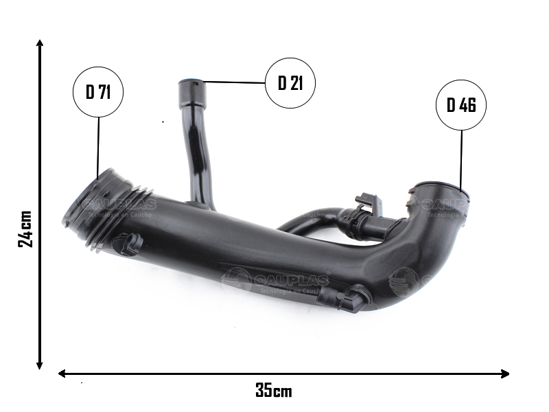 CAUPLAS MANGUERA FILTRO DE AIRE PEUGEOT 207 308