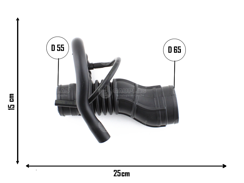 CAUPLAS MANGUERA TOMA DE AIRE FIAT PALIO III SIENA III OEM: 55224030