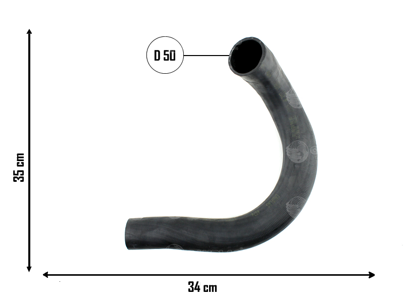 CAUPLAS MANGUERA RADIADOR INFERIOR GMC CAMION OEM: 2787634
