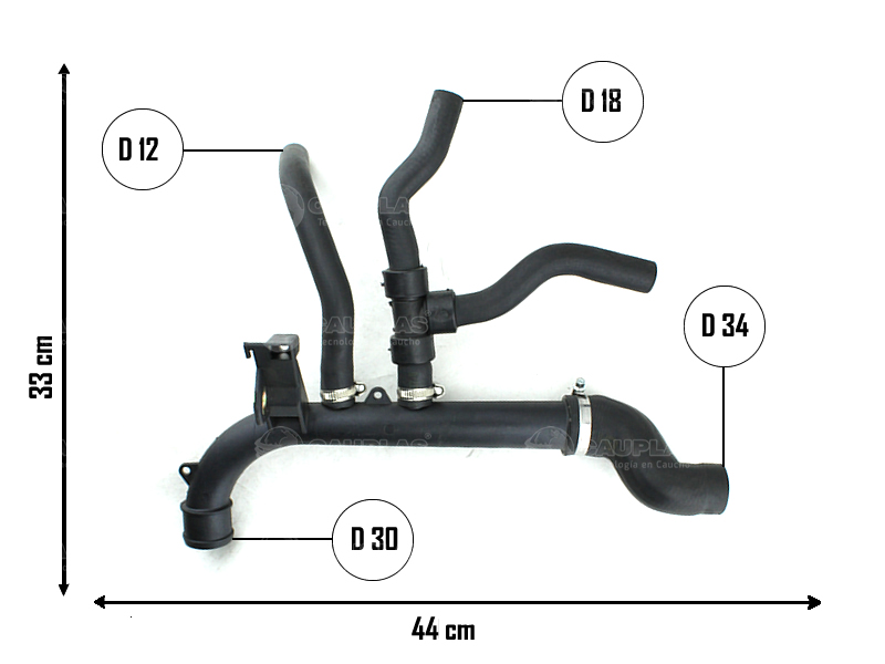 CAUPLAS MANGUERA CONJUNTO REFRIGERACION CHEVROLET CORSA I