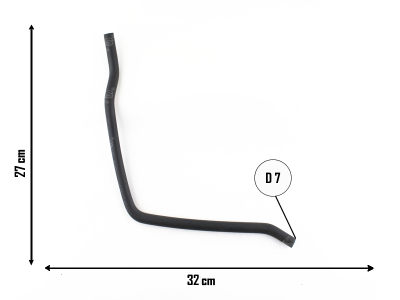CAUPLAS MANGUERA VASO DE EXPANSION (RETORNO) CHEVROLET ASTRA II VECTRA III ZAFIRA OEM:90530695 =YACO 2434