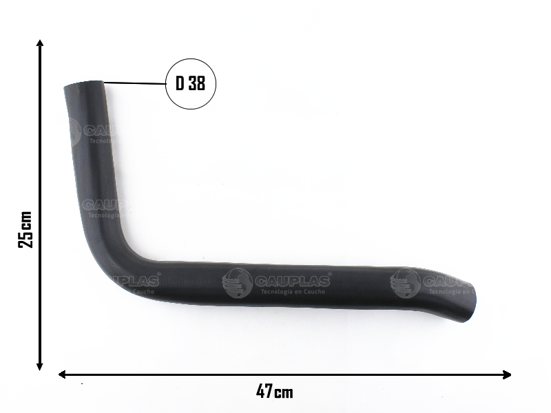 CAUPLAS MANGUERA RADIADOR INFERIOR CHEVROLET SILVERADO  =YACO 950