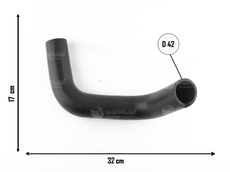 CAUPLAS MANGUERA RADIADOR INFERIOR CHEVROLET UTILITARIO OEM:3820923 3822596 =YACO 452
