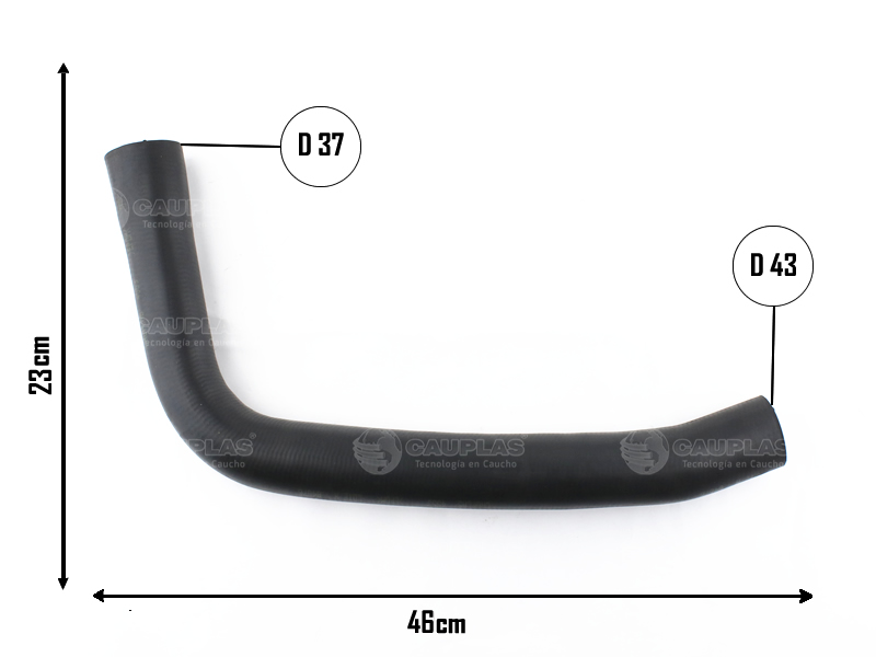 CAUPLAS MANGUERA RADIADOR SUPERIOR CHEVROLET C10 OEM:2641777 =YACO 949
