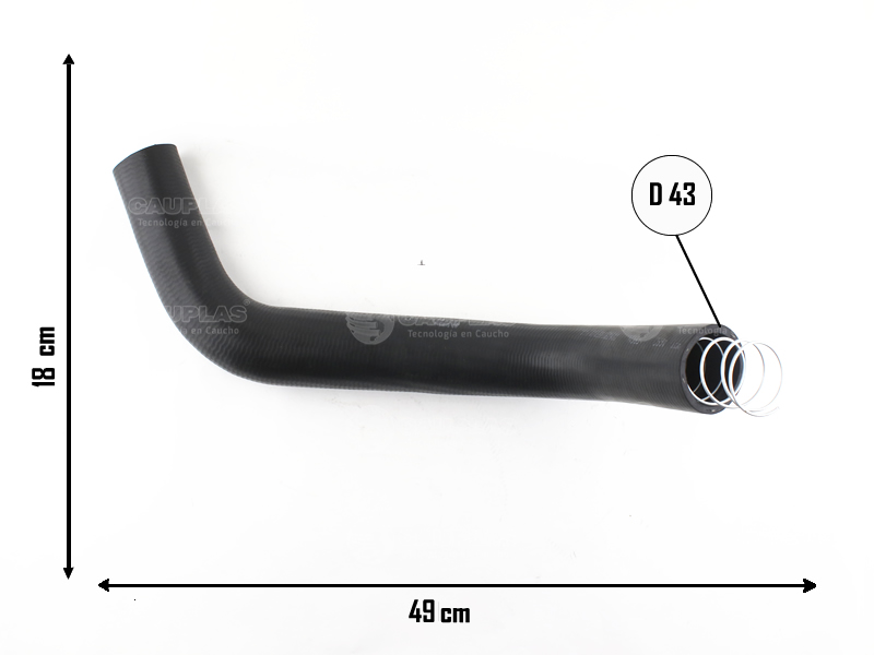 CAUPLAS MANGUERA RADIADOR INFERIOR C1403 C1404 OEM:3768768 3782200