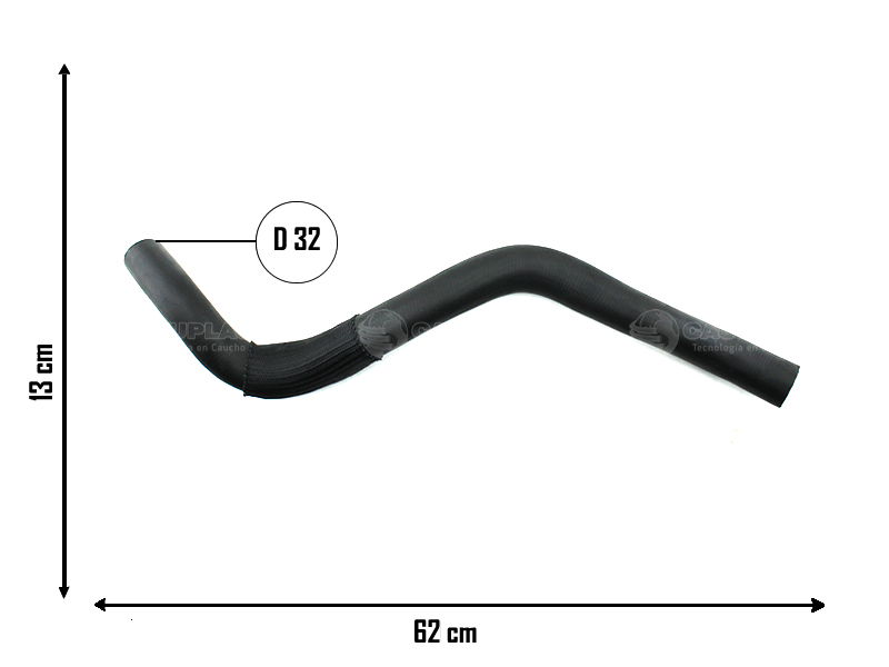 CAUPLAS MANGUERA RADIADOR INFERIOR CHEVROLET CAPTIVA  =YACO 4405