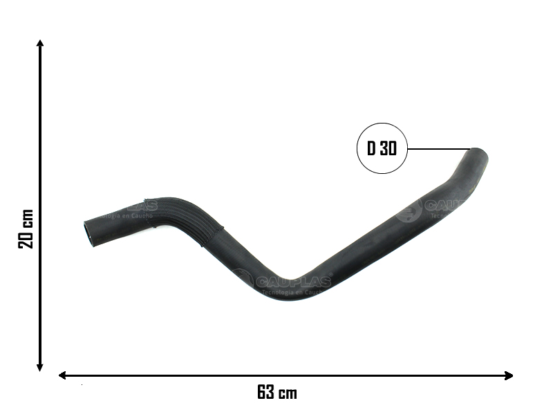 CAUPLAS MANGUERA RADIADOR INFERIOR CHEVROLET CAPTIVA =YACO 4411