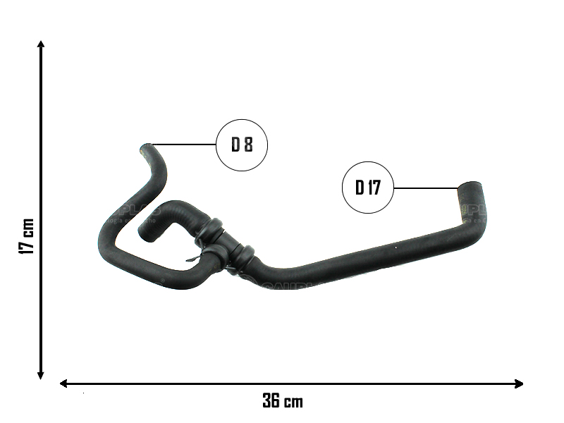 CAUPLAS MANGUERA CALEFACTOR SALIDA CORSA I OEM:90570022