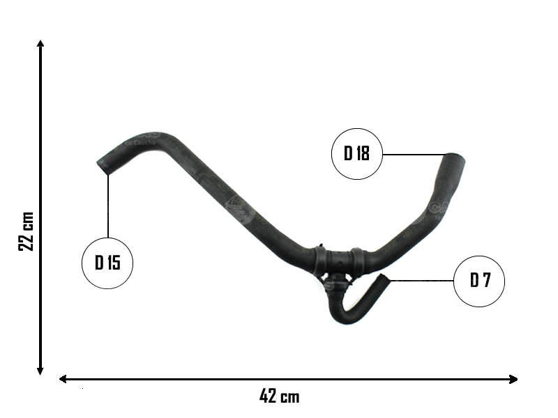 CAUPLAS MANGUERA CALEFACCION CHEVROLET CORSA I