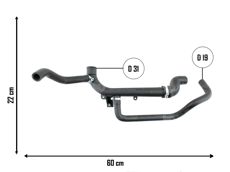 CAUPLAS MANGUERA CONJUNTO DE REFRIGERACION CHEVROLET CORSA II