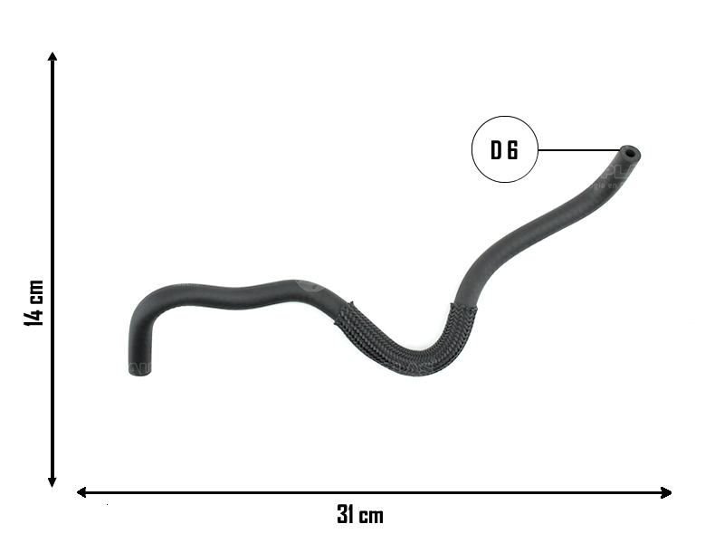 CAUPLAS MANGUERA VASO DE EXPAN SUPERIOR CORSA II OEM:24434613 =YACO 3460