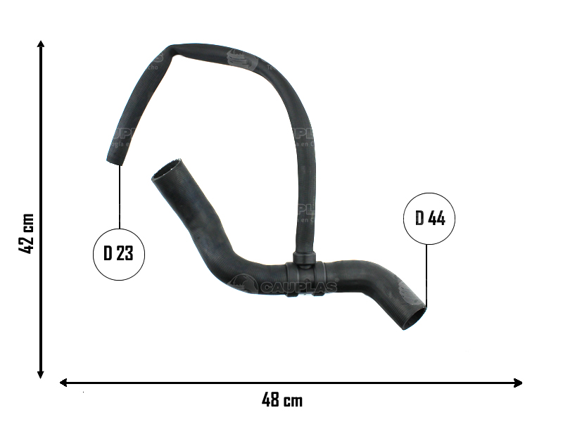 CAUPLAS MANGUERA RADIADOR INFERIOR CHEVROLET GRAND BLAZER SILVERADO CAMION