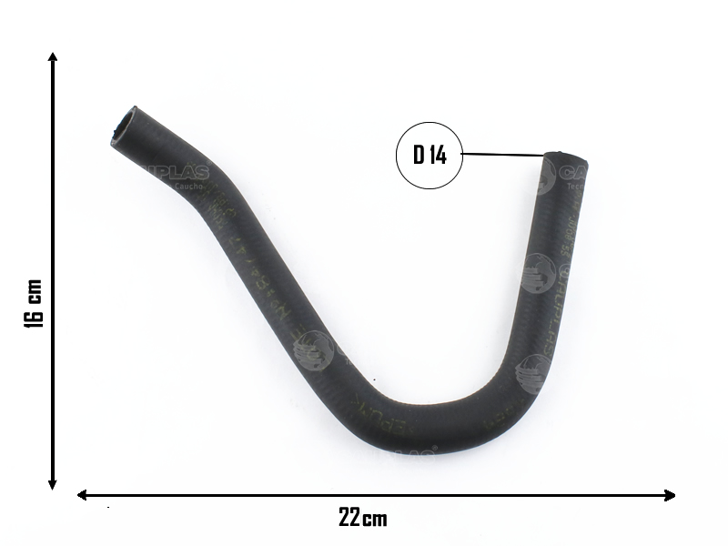CAUPLAS MANGUERA CALEFACCION SALIDA GRAND BLAZER SILVERADO OEM: 93238700