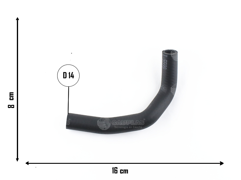 CAUPLAS MANGUERA CONEXION A TUBO RIGIDO MERIVA OEM:93378132 =YACO 3773