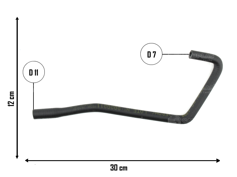 CAUPLAS MANGUERA VASO DE EXP A RADIADOR MERIVA  =YACO 3246